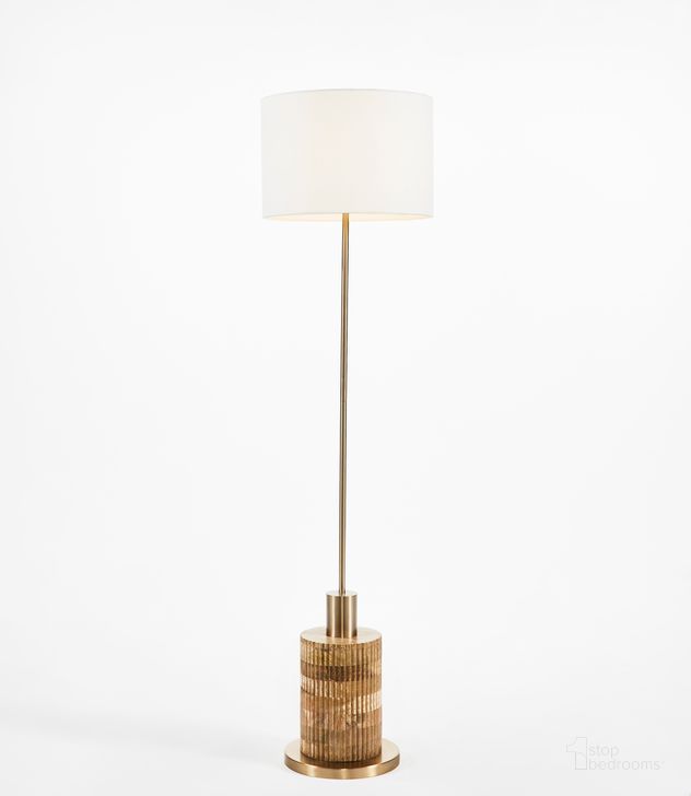 The appearance of Haskins Floor Lamp in Multi designed by Safavieh in the modern / contemporary interior design. This multi piece of furniture  was selected by 1StopBedrooms from Haskins Collection to add a touch of cosiness and style into your home. Sku: FLL2000A. Material: Wood. Product Type: Floor Lamp. Image1