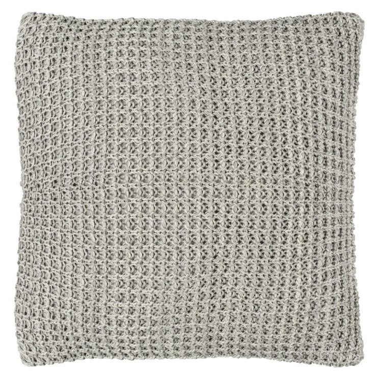 The appearance of Haven Knit Pillow designed by Safavieh in the modern / contemporary interior design. This light grey piece of furniture  was selected by 1StopBedrooms from Haven Collection to add a touch of cosiness and style into your home. Sku: PLS193A-2020. Material: Cotton. Product Type: Pillows and Throw. Image1