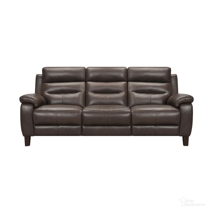 The appearance of Hayward 82 Inch Espresso Genuine Leather Power Reclining Sofa designed by Armen Living in the modern / contemporary interior design. This espresso piece of furniture  was selected by 1StopBedrooms from Hayward Collection to add a touch of cosiness and style into your home. Sku: LCHA3ES. Material: Wood. Product Type: Sofa. Image1