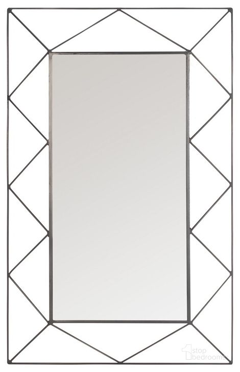 The appearance of Heath Mirror in Gunmetal designed by Safavieh in the modern / contemporary interior design. This gunmetal piece of furniture  was selected by 1StopBedrooms from Heath Collection to add a touch of cosiness and style into your home. Sku: MRR6502A. Product Type: Mirror. Material: Iron. Image1