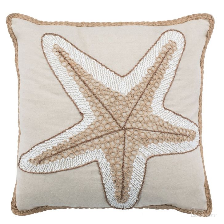 The appearance of Hema Starfish Pillow designed by Safavieh in the transitional interior design. This natural piece of furniture  was selected by 1StopBedrooms from Safavieh PLS Collection to add a touch of cosiness and style into your home. Sku: PLS7017A-1818. Material: Cotton. Product Type: Pillows and Throw. Image1