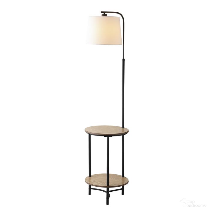 The appearance of Henley Floor Lamp in Matte Black designed by Safavieh in the modern / contemporary interior design. This matte black piece of furniture  was selected by 1StopBedrooms from Henley Collection to add a touch of cosiness and style into your home. Sku: FLL4080A. Material: MDF. Product Type: Floor Lamp. Image1