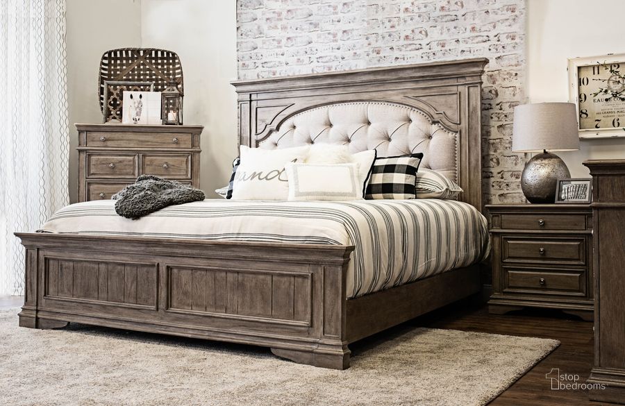 Highland Park King Bed In Driftwood by Steve Silver 1StopBedrooms
