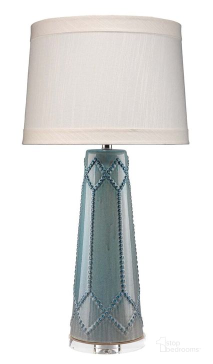 The appearance of Hobnail Table Lamp designed by Jamie Young Company in the traditional interior design. This teal piece of furniture  was selected by 1StopBedrooms from Hobnail Collection to add a touch of cosiness and style into your home. Sku: 9HOBNAILTEAL. Material: Ceramic. Product Type: Table Lamp. Image1
