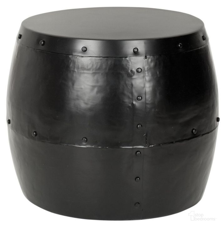The appearance of Hogan Black Iron Drum Stool designed by Safavieh in the modern / contemporary interior design. This black piece of furniture  was selected by 1StopBedrooms from Hogan Collection to add a touch of cosiness and style into your home. Sku: FOX5512A. Product Type: Stool. Material: Iron. Image1