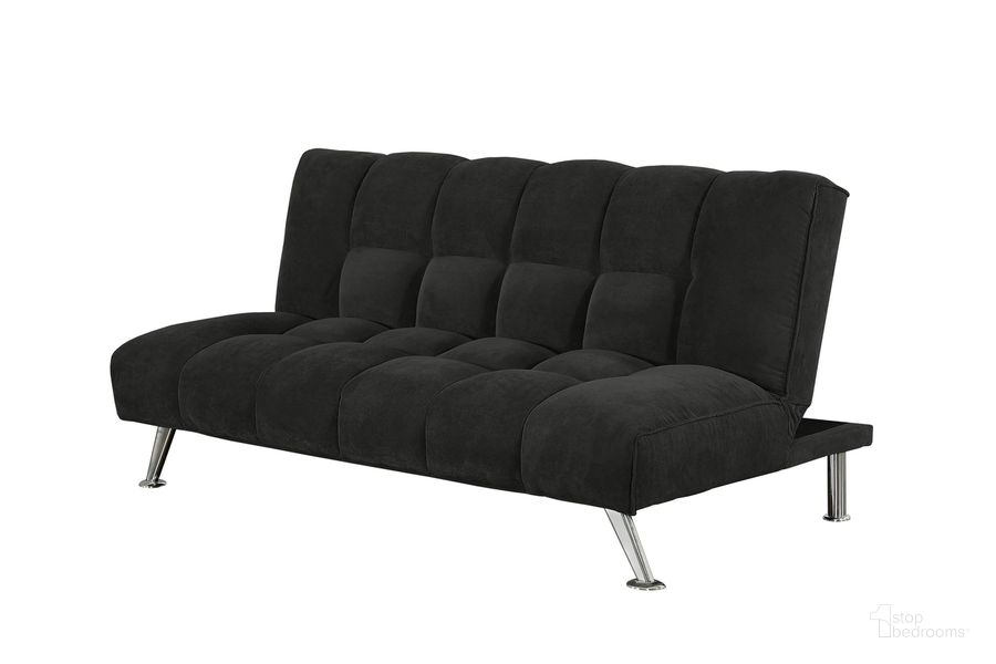 The appearance of NuSleep Wallace 75 Inch Klik Klak Sleeper Sofa Bed In Black designed by Primo International in the modern / contemporary interior design. This black piece of furniture  was selected by 1StopBedrooms from NuSleep Collection to add a touch of cosiness and style into your home. Sku: 48436. Material: Wood. Product Type: Sofa Bed. Image1