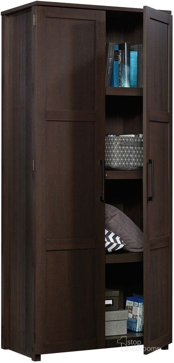 The appearance of Homeplus Storage Cabinet In Dakota Oak designed by Sauder in the transitional interior design. This dakota oak piece of furniture  was selected by 1StopBedrooms from HomePlus Collection to add a touch of cosiness and style into your home. Sku: 423999. Product Type: Storage Cabinet. Material: Engineered Wood. Image1