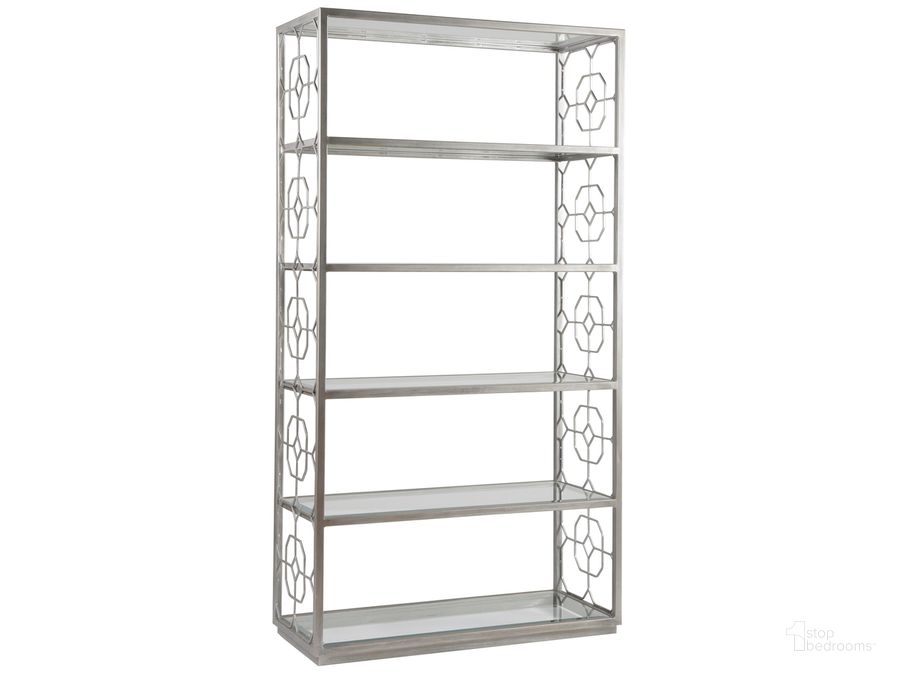 The appearance of Honeycomb Argento Etagere designed by Artistica Home in the industrial interior design. This gray piece of furniture  was selected by 1StopBedrooms from Honeycomb Collection to add a touch of cosiness and style into your home. Sku: 01-2056-991-46. Product Type: Etagere. Image1