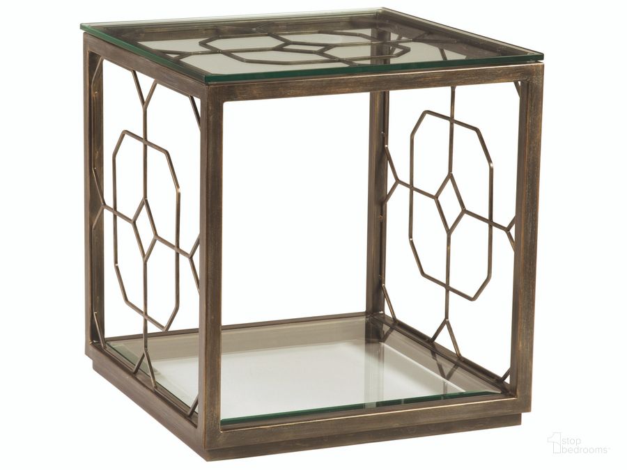The appearance of Honeycomb Renaissance Square End Table designed by Artistica Home in the industrial interior design. This brown piece of furniture  was selected by 1StopBedrooms from Honeycomb Collection to add a touch of cosiness and style into your home. Sku: 01-2056-957-45. Product Type: End Table.