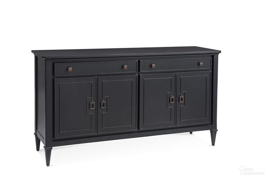 The appearance of Hudson Server In Black designed by Bassett Mirror Company in the traditional interior design. This black piece of furniture  was selected by 1StopBedrooms from  to add a touch of cosiness and style into your home. Sku: 9290-DR-576EC. Material: Wood. Product Type: Server. Image1