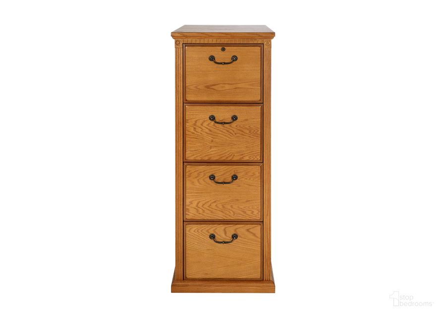 The appearance of Huntington Oxford Four Drawer File Cabinet with Office Storage File Drawer In Wheat designed by Martin Furniture in the traditional interior design. This wheat piece of furniture  was selected by 1StopBedrooms from Huntington Collection to add a touch of cosiness and style into your home. Sku: HO204/W. Material: Wood. Product Type: File Cabinet. Image1
