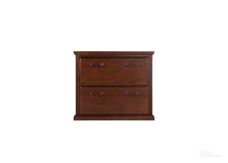 The appearance of Huntington Oxford Two Drawer Lateral File Cabinet with Office Storage File Drawer In Brown designed by Martin Furniture in the traditional interior design. This brown piece of furniture  was selected by 1StopBedrooms from Huntington Collection to add a touch of cosiness and style into your home. Sku: HO450/B. Material: Wood. Product Type: File Cabinet. Image1