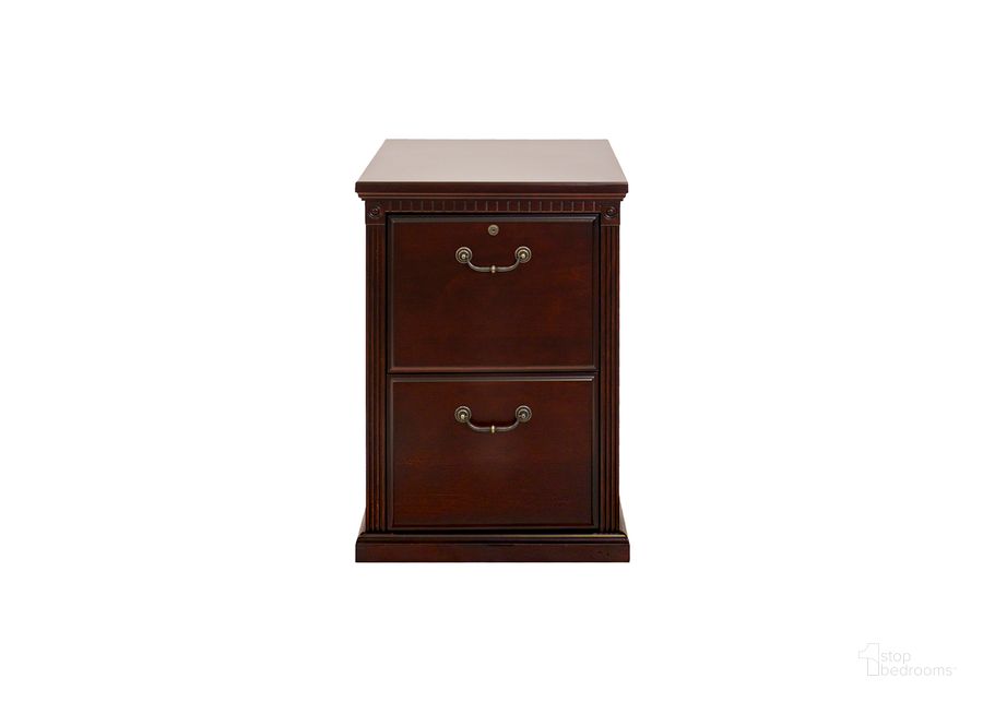 The appearance of Huntington Two Drawer File Cabinet with Office Storage File Drawer In Cherry designed by Martin Furniture in the traditional interior design. This cherry piece of furniture  was selected by 1StopBedrooms from Huntington Collection to add a touch of cosiness and style into your home. Sku: HCR201/D. Material: Wood. Product Type: File Cabinet. Image1