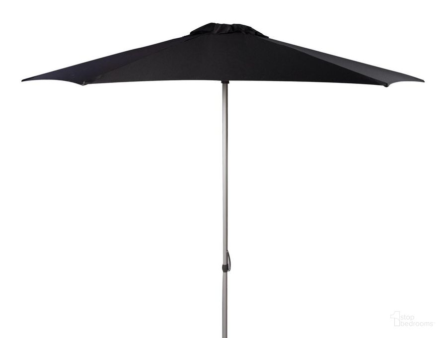 The appearance of Hurst Black 9 Push Up Umbrella designed by Safavieh in the modern / contemporary interior design. This black piece of furniture  was selected by 1StopBedrooms from Hurst Collection to add a touch of cosiness and style into your home. Sku: PAT8002D. Material: Aluminum. Product Type: Umbrella. Image1