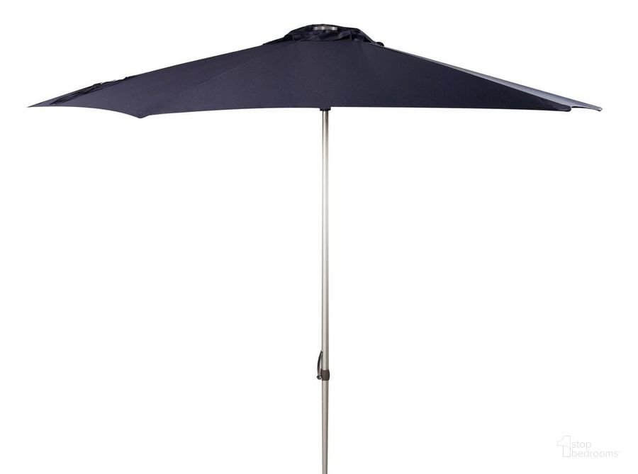 The appearance of Hurst Navy 9 Push Up Umbrella designed by Safavieh in the modern / contemporary interior design. This navy piece of furniture  was selected by 1StopBedrooms from Hurst Collection to add a touch of cosiness and style into your home. Sku: PAT8002C. Material: Aluminum. Product Type: Umbrella. Image1