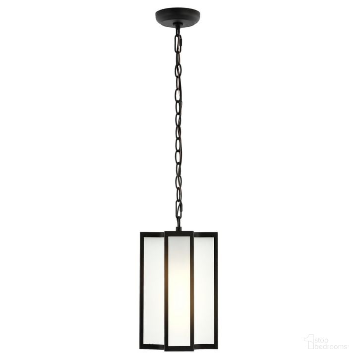 The appearance of Hyla Outdoor Pendant in Black designed by Safavieh in the modern / contemporary interior design. This black and white piece of furniture  was selected by 1StopBedrooms from Hyla Collection to add a touch of cosiness and style into your home. Sku: PLT4024A. Material: Metal. Product Type: Outdoor Lighting. Image1