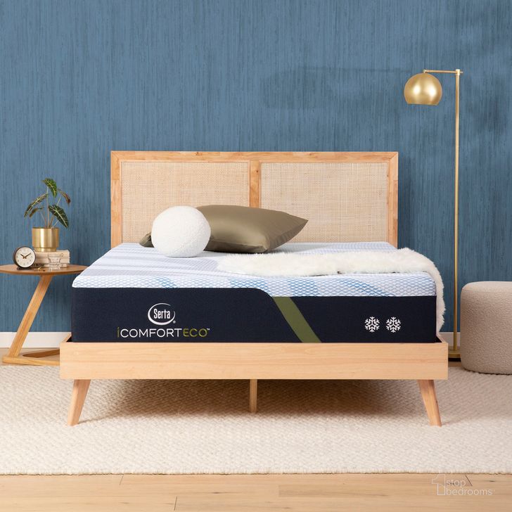 The appearance of iComfortECO F10 12.75 Inch Memory Foam Medium Mattress - Full designed by Serta in the modern / contemporary interior design. This blue piece of furniture  was selected by 1StopBedrooms from iComfortECO Collection to add a touch of cosiness and style into your home. Sku: 500804078-1030. Material: Memory Foam. Product Type: Mattress. Bed Size: Full. Size: Full. Comfort Level: Medium. Mattress Top: Memory Foam Top. Mattress Type: Memory Foam. Comfort Level: Medium. Mattress Thickness: 12.75". Image1