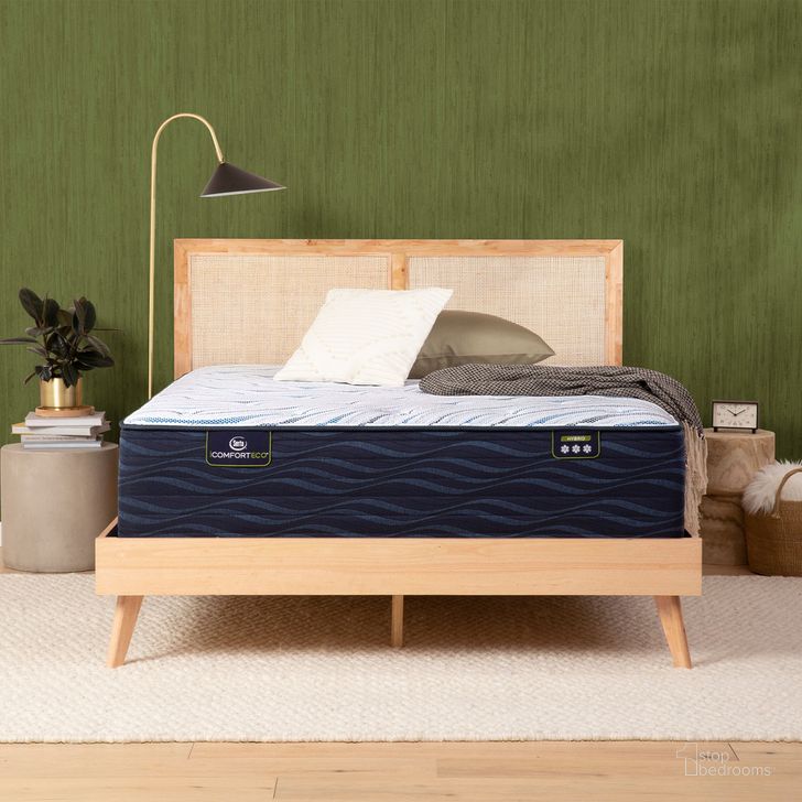 The appearance of iComfortECO Q30LTX 15.75 Inch Hybrid Plush Mattress - Full designed by Serta in the traditional interior design. This blue piece of furniture  was selected by 1StopBedrooms from iComfortECO Collection to add a touch of cosiness and style into your home. Sku: 500801132-1030. Material: Memory Foam. Product Type: Mattress. Bed Size: Full. Size: Full. Comfort Level: Plush. Mattress Top: Memory Foam Top. Comfort Level: Plush. Mattress Type: Hybrid. Mattress Thickness: 15.75". Image1