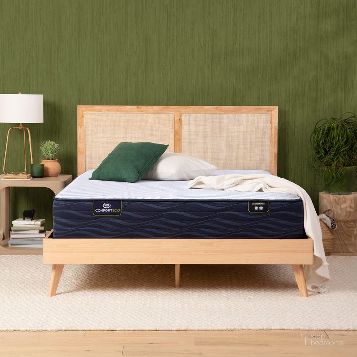 The appearance of iComfortECO S15GL 12.75 Inch Hybrid Firm Mattress - California King designed by Serta in the modern / contemporary interior design. This blue piece of furniture  was selected by 1StopBedrooms from iComfortECO Collection to add a touch of cosiness and style into your home. Sku: 500801191-1070. Material: Memory Foam. Product Type: Mattress. Bed Size: California King. Size: California King. Comfort Level: Firm. Mattress Top: Memory Foam Top. Comfort Level: Firm. Mattress Type: Hybrid. Mattress Thickness: 12.75". Image1