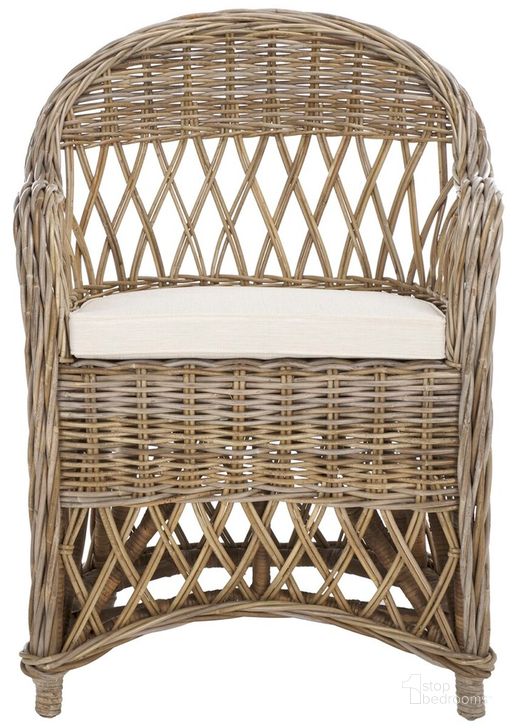 The appearance of Inez Natural Wicker Club Chair designed by Safavieh in the modern / contemporary interior design. This natural piece of furniture  was selected by 1StopBedrooms from Inez Collection to add a touch of cosiness and style into your home. Sku: SEA7000A. Product Type: Bar Chair. Material: Rattan. Image1