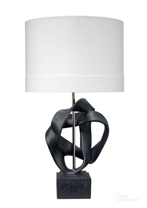 The appearance of Intertwined Table Lamp In Black designed by Jamie Young Company in the modern / contemporary interior design. This black piece of furniture  was selected by 1StopBedrooms from Intertwined Collection to add a touch of cosiness and style into your home. Sku: 9INTERTWINBK. Material: Resin. Product Type: Table Lamp. Image1
