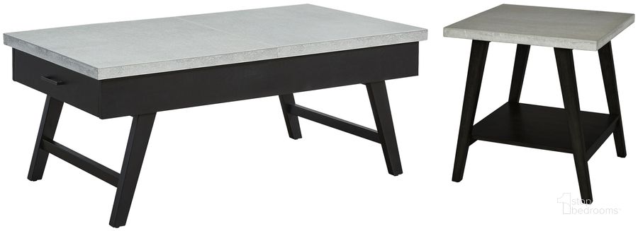 The appearance of Jackson II Concrete Gray And Black Lift Top Occasional Table Set designed by Progressive Furniture in the transitional interior design. This black and gray piece of furniture  was selected by 1StopBedrooms from Jackson II Collection to add a touch of cosiness and style into your home. Sku: T545-17;T545-04. Material: Wood. Product Type: Occasional Table Set. Image1