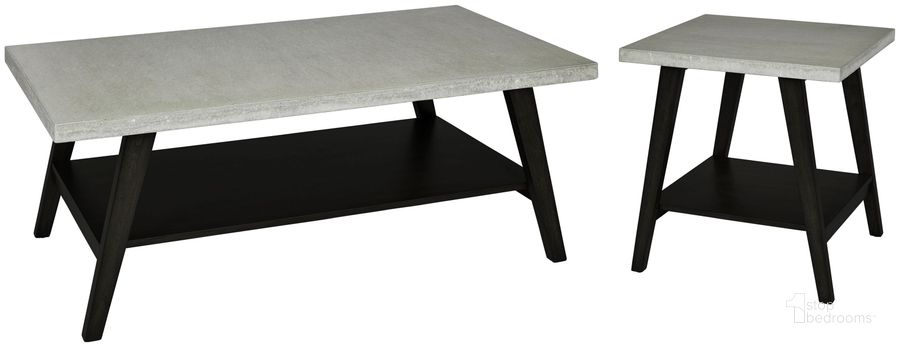 The appearance of Jackson II Concrete Gray And Black Rectangular Occasional Table Set designed by Progressive Furniture in the transitional interior design. This black and gray piece of furniture  was selected by 1StopBedrooms from Jackson II Collection to add a touch of cosiness and style into your home. Sku: T545-01;T545-04. Material: Wood. Product Type: Occasional Table Set. Image1