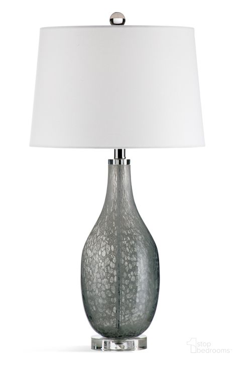 The appearance of Jackson Table Lamp In Grey designed by Bassett Mirror Company in the modern / contemporary interior design. This grey piece of furniture  was selected by 1StopBedrooms from  to add a touch of cosiness and style into your home. Sku: L3919TEC. Material: Glass. Product Type: Table Lamp. Image1