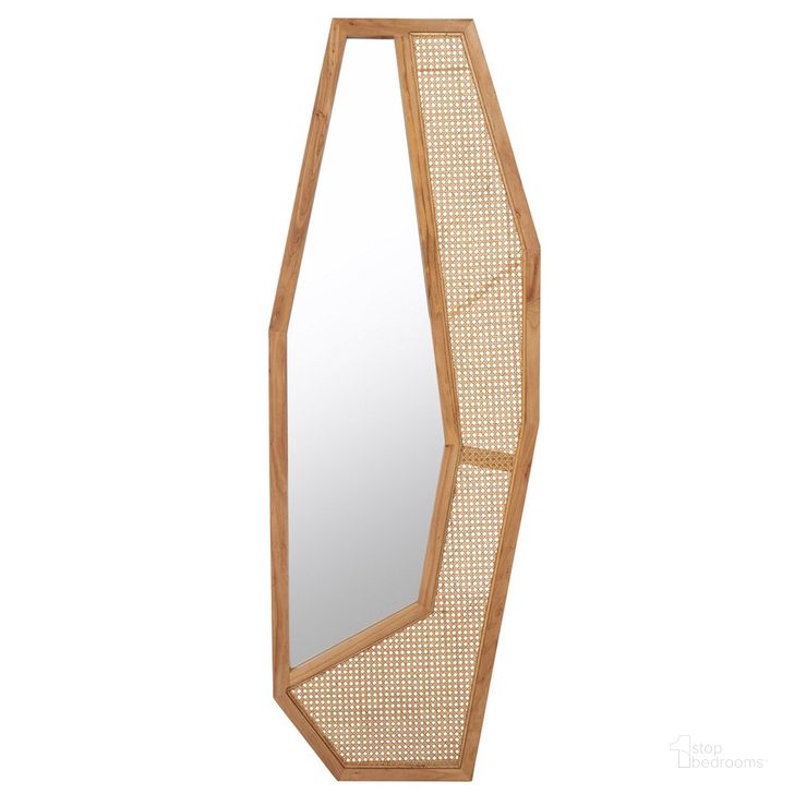 The appearance of Jalen Mirror in Natural designed by Safavieh in the rustic / southwestern interior design. This natural piece of furniture  was selected by 1StopBedrooms from Jalen Collection to add a touch of cosiness and style into your home. Sku: MRR2018B. Material: Glass. Product Type: Mirror. Image1