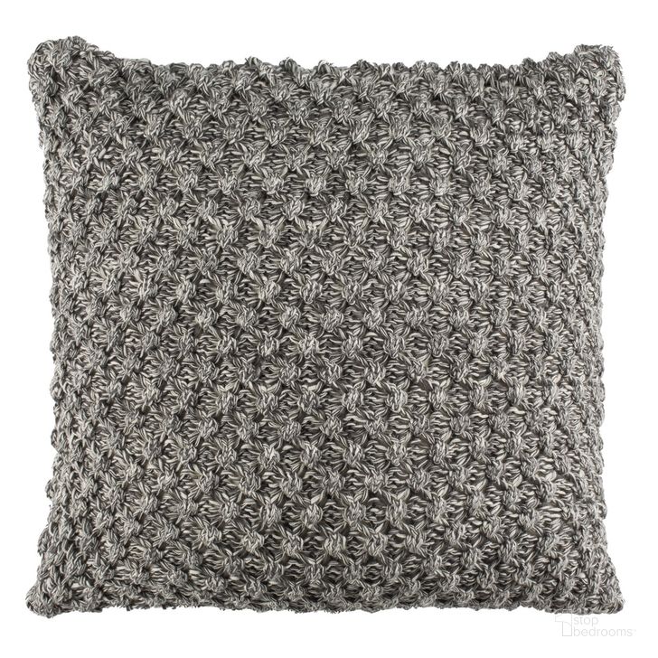 The appearance of Janan Knit Pillow designed by Safavieh in the modern / contemporary interior design. This dark gray piece of furniture  was selected by 1StopBedrooms from Janan Collection to add a touch of cosiness and style into your home. Sku: PLS213A-2020. Material: Cotton. Product Type: Pillows and Throw. Image1