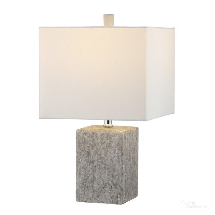 The appearance of Jaxon Ceramic Table Lamp Set of 2 in Grey designed by Safavieh in the modern / contemporary interior design. This grey piece of furniture  was selected by 1StopBedrooms from Jaxon Collection to add a touch of cosiness and style into your home. Sku: TBL4337A-SET2. Material: Ceramic. Product Type: Table Lamp. Image1