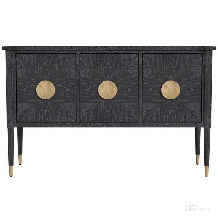 The appearance of Jensen Server In Black designed by Bassett Mirror Company in the modern / contemporary interior design. This black piece of furniture  was selected by 1StopBedrooms from  to add a touch of cosiness and style into your home. Sku: 7015-LR-400. Material: Wood. Product Type: Server. Image1