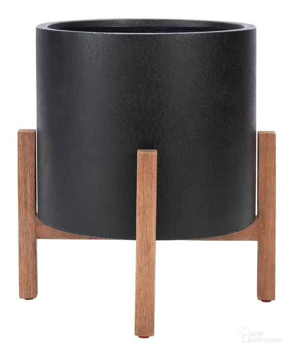 The appearance of Jesper Planter in Natural and Black designed by Safavieh in the modern / contemporary interior design. This natural/black piece of furniture  was selected by 1StopBedrooms from Jesper Collection to add a touch of cosiness and style into your home. Sku: PAT1514A. Product Type: Planter. Image1