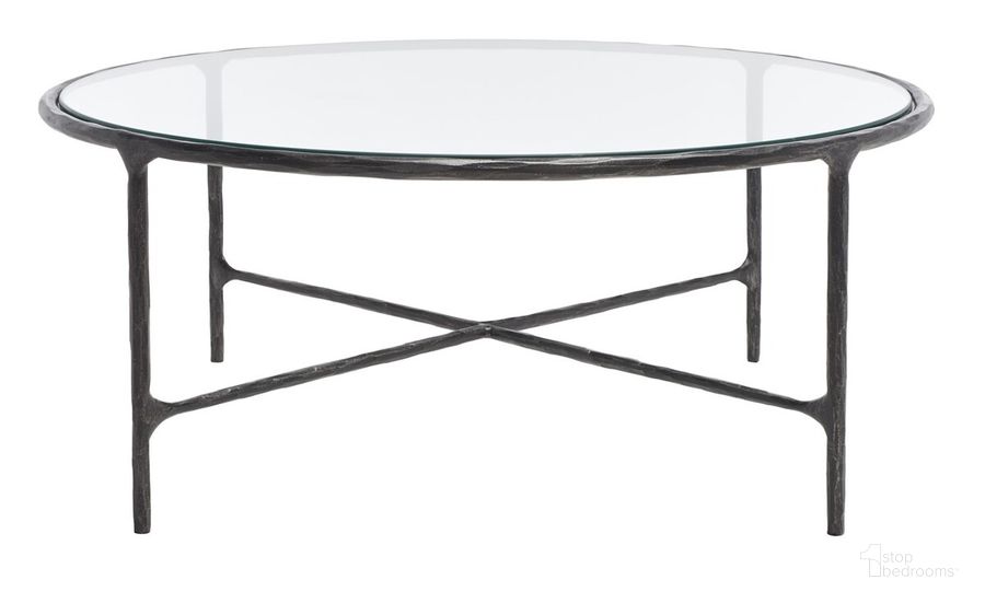 The appearance of Jessa Round Metal Coffee Table In Black designed by Safavieh Couture in the glam interior design. This black piece of furniture  was selected by 1StopBedrooms from Jessa Collection to add a touch of cosiness and style into your home. Sku: SFV9501E. Material: Metal. Product Type: Coffee Table. Image1
