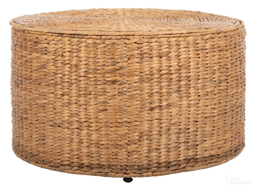 The appearance of Jesse Natural Wicker Storage Coffee Table designed by Safavieh in the modern / contemporary interior design. This natural piece of furniture  was selected by 1StopBedrooms from Jesse Collection to add a touch of cosiness and style into your home. Sku: SEA7034A. Product Type: Coffee Table. Material: Rattan. Image1