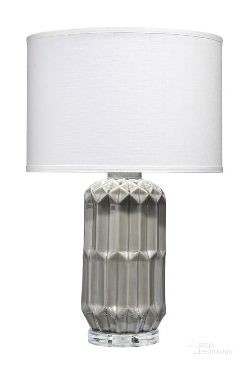 The appearance of Jewel Table Lamp In Grey designed by Jamie Young Company in the transitional interior design. This grey piece of furniture  was selected by 1StopBedrooms from Jewel Collection to add a touch of cosiness and style into your home. Sku: LS9JEWELTLGR. Material: Ceramic. Product Type: Table Lamp. Image1