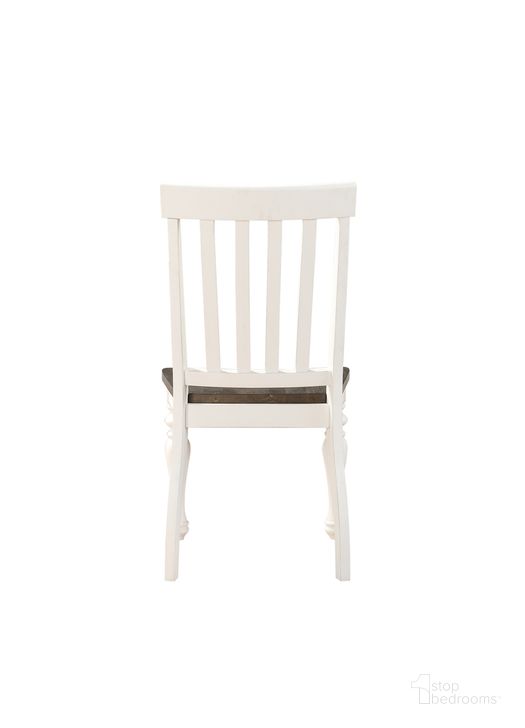 The appearance of Joanna Side Chair (Set of 2) designed by Steve Silver in the traditional interior design. This ivory piece of furniture  was selected by 1StopBedrooms from Joanna Collection to add a touch of cosiness and style into your home. Sku: JA500S. Material: Wood. Product Type: Dining Chair. Image1