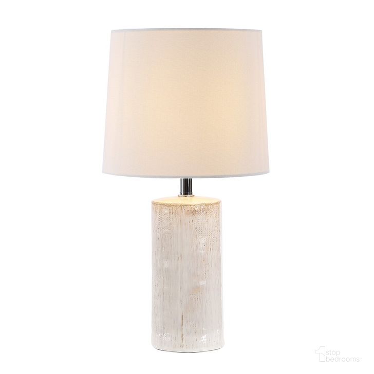 The appearance of Jonie Ceramic Table Lamp Set of 2 in Ivory designed by Safavieh in the modern / contemporary interior design. This ivory piece of furniture  was selected by 1StopBedrooms from Jonie Collection to add a touch of cosiness and style into your home. Sku: TBL4335B-SET2. Material: Ceramic. Product Type: Table Lamp. Image1
