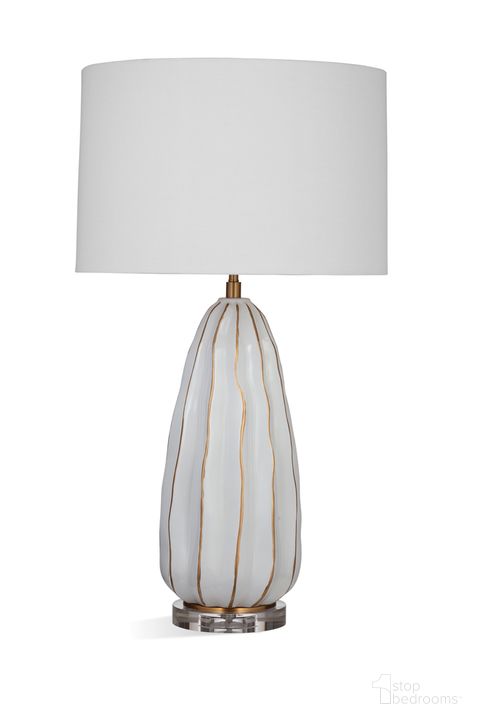 The appearance of Josephine Table Lamp In White and Gold designed by Bassett Mirror Company in the traditional interior design. This white/gold piece of furniture  was selected by 1StopBedrooms from  to add a touch of cosiness and style into your home. Sku: L4260T. Material: Ceramic. Product Type: Table Lamp. Image1