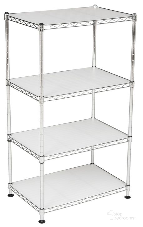 The appearance of Jules Adjustable Chrome Wire Mini Rack designed by Safavieh in the modern / contemporary interior design. This chrome piece of furniture  was selected by 1StopBedrooms from Jules Collection to add a touch of cosiness and style into your home. Sku: HAC1005A. Material: Steel. Product Type: Rack. Image1