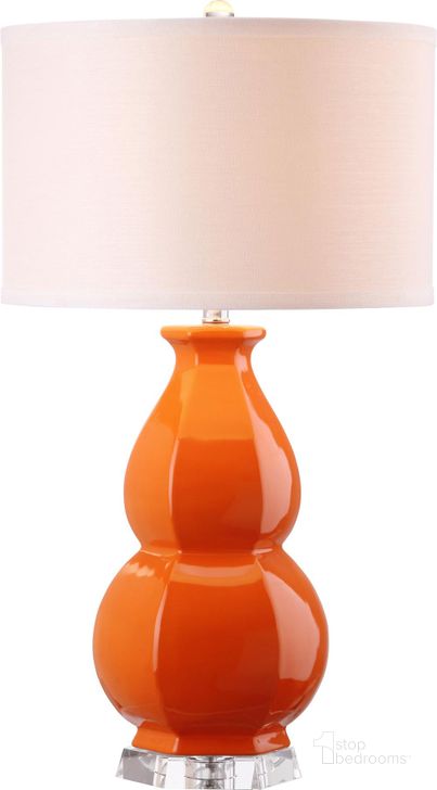 The appearance of Juniper Orange 30 Inch Table Lamp designed by Safavieh in the modern / contemporary interior design. This orange piece of furniture  was selected by 1StopBedrooms from Juniper Collection to add a touch of cosiness and style into your home. Sku: LIT4245D. Product Type: Table Lamp. Image1