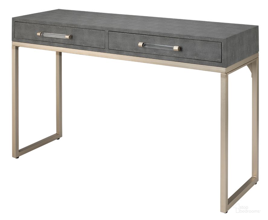 The appearance of Kain Console designed by Jamie Young Company in the glam interior design. This grey piece of furniture  was selected by 1StopBedrooms from Kain Collection to add a touch of cosiness and style into your home. Sku: LSKAINCODG. Material: Metal. Product Type: Console. Image1