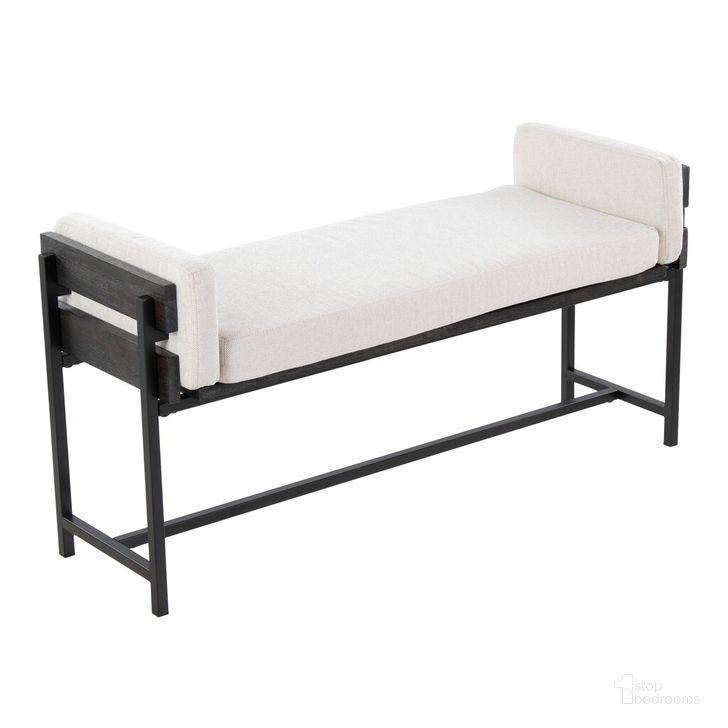 The appearance of Kari Bench In Black and Grey designed by Lumisource in the country / farmhouse interior design. This black and white piece of furniture  was selected by 1StopBedrooms from Kari Collection to add a touch of cosiness and style into your home. Sku: BC18-KARI2 BKGYCR1. Material: Wood. Product Type: Bench. Image1