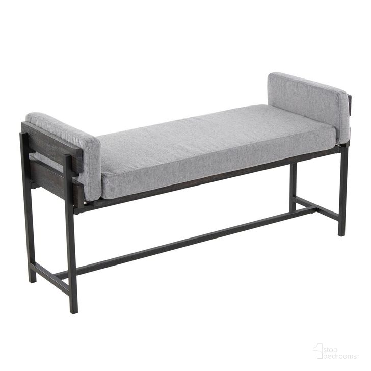 The appearance of Kari Bench In Black and Grey designed by Lumisource in the country / farmhouse interior design. This black and grey piece of furniture  was selected by 1StopBedrooms from Kari Collection to add a touch of cosiness and style into your home. Sku: BC18-KARI2 BKGYLGY1. Material: Wood. Product Type: Bench. Image1