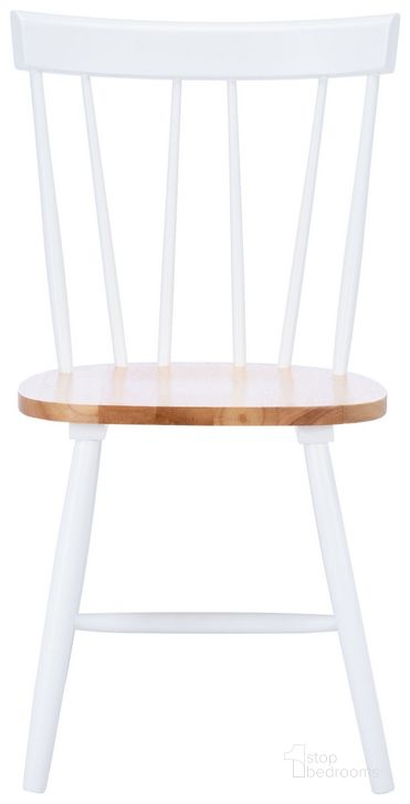 The appearance of Kealey Dining Chair Set of 2 in Natural and White designed by Safavieh in the modern / contemporary interior design. This natural/white piece of furniture  was selected by 1StopBedrooms from Kealey Collection to add a touch of cosiness and style into your home. Sku: DCH8503A-SET2. Material: Wood. Product Type: Dining Chair. Image1