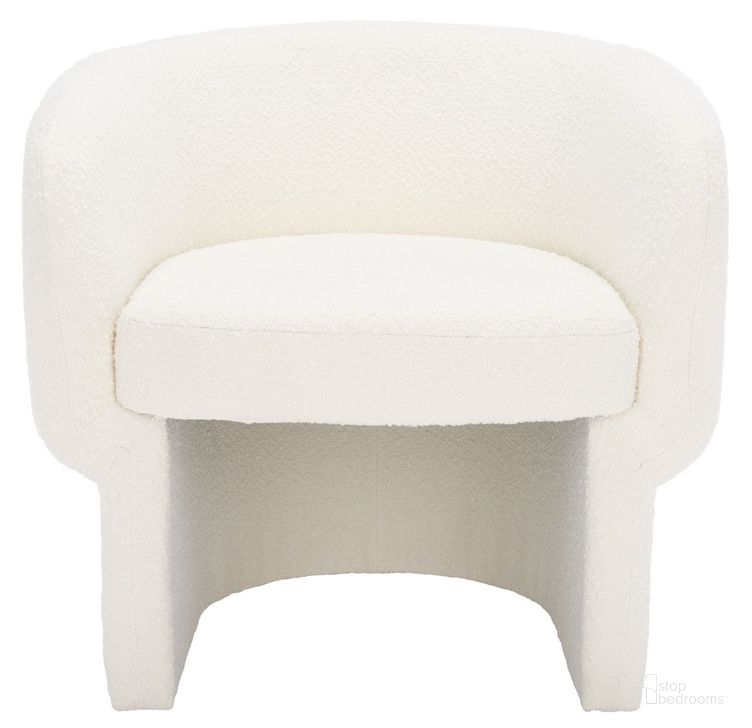 The appearance of Kellyanne Modern Dining Chair In Ivory designed by Safavieh Couture in the modern / contemporary interior design. This ivory piece of furniture  was selected by 1StopBedrooms from Kellyanne Collection to add a touch of cosiness and style into your home. Sku: SFV5023A. Material: Wood. Product Type: Dining Chair. Image1