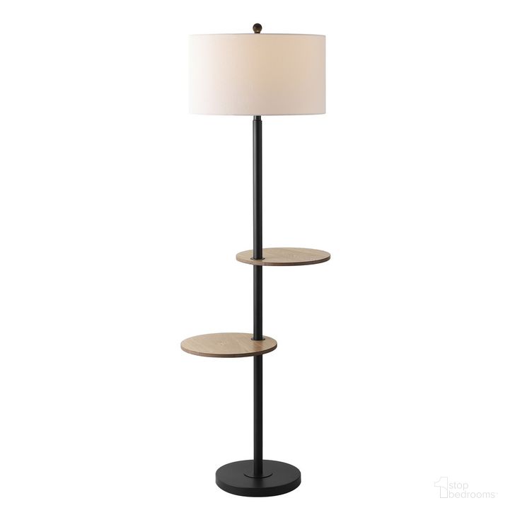 The appearance of Kelsen Floor Lamp in Matte Black designed by Safavieh in the traditional interior design. This matte black piece of furniture  was selected by 1StopBedrooms from Kelsen Collection to add a touch of cosiness and style into your home. Sku: FLL4076A. Material: MDF. Product Type: Floor Lamp. Image1