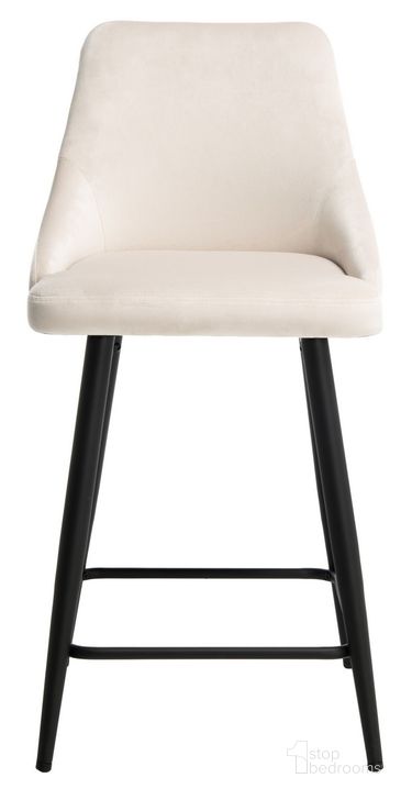 The appearance of Kelsey Counter Stool in Beige designed by Safavieh in the modern / contemporary interior design. This beige piece of furniture  was selected by 1StopBedrooms from Kelsey Collection to add a touch of cosiness and style into your home. Sku: BST7505A. Material: Steel. Product Type: Barstool. Image1