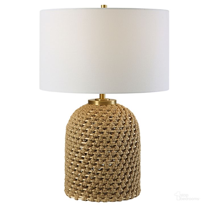 The appearance of Kendari Rope and Rattan Table Lamp In Natural designed by Uttermost in the  interior design. This natural piece of furniture  was selected by 1StopBedrooms from Kendari Collection to add a touch of cosiness and style into your home. Sku: 30243. Product Type: Table Lamp. Material: Iron. Image1