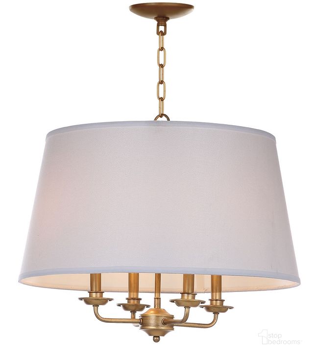 The appearance of Kimball Brass 22 Inch Adjustable Pendant designed by Safavieh in the modern / contemporary interior design. This gold and white piece of furniture  was selected by 1StopBedrooms from Safavieh LIT Collection to add a touch of cosiness and style into your home. Sku: LIT4386A. Product Type: Pendant Lighting. Image1